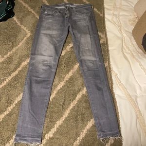 AG skinny grey jeans